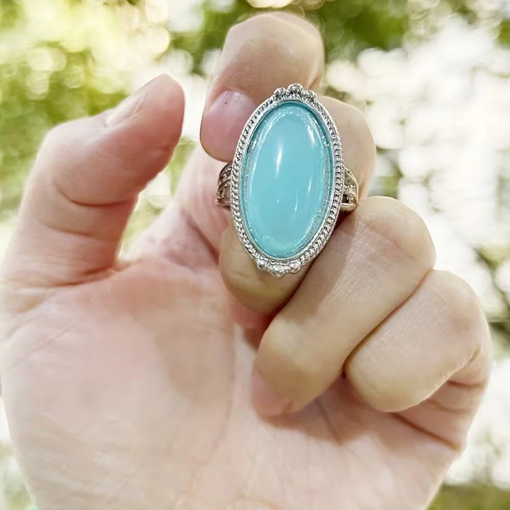 Vintage Sterling Silver Turquoise Ring - Image 4