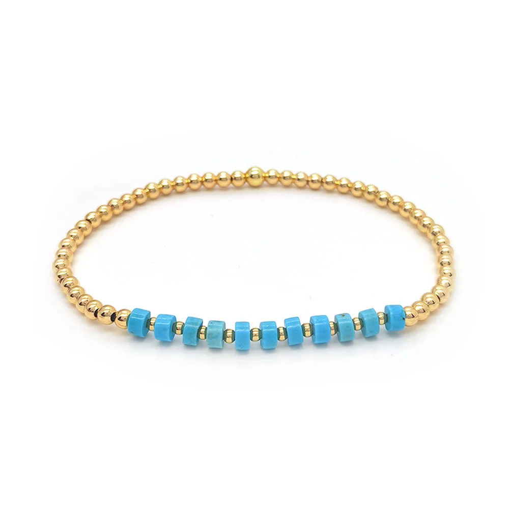 Vintage Turquoise Bead Bracelet - Image 4