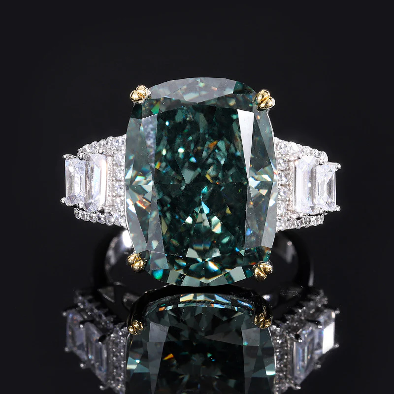 Vintaje Cosmic Crystal Ring in Sterling Silver
