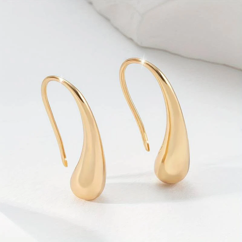 Vintaje Golden Drop Earrings