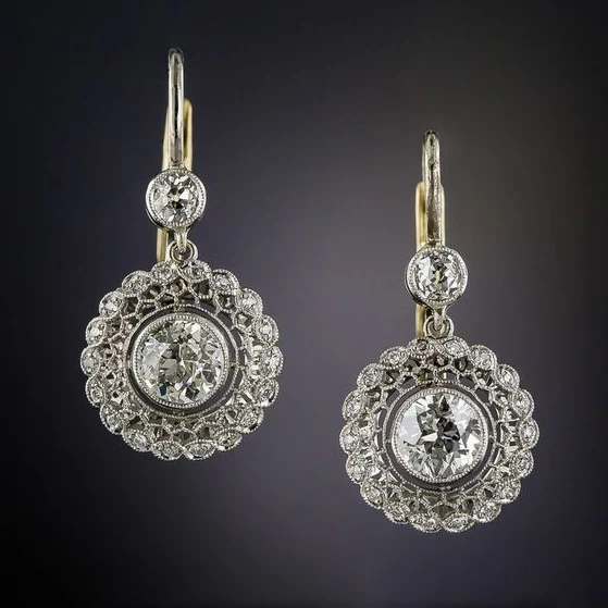 Vintaje Mandala Zirconia Earrings