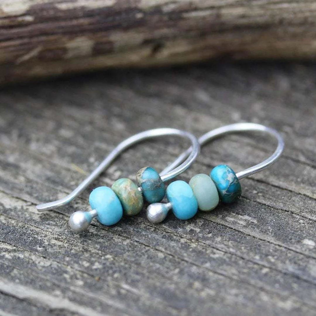 Retro Turquoise Earrings - Image 2