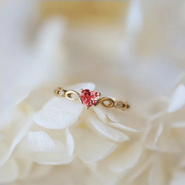 Zirconia Heart Rung